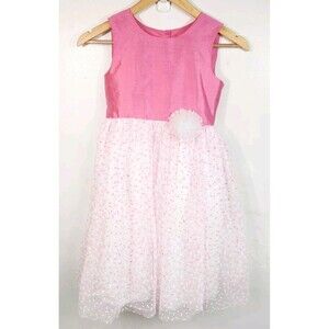 Marmellata Girls Fancy Pink Dress Formal Party Holiday Wedding Size 8